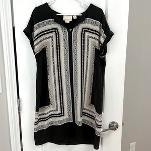 Cynthia Rowley 100% silk short sleeve dress